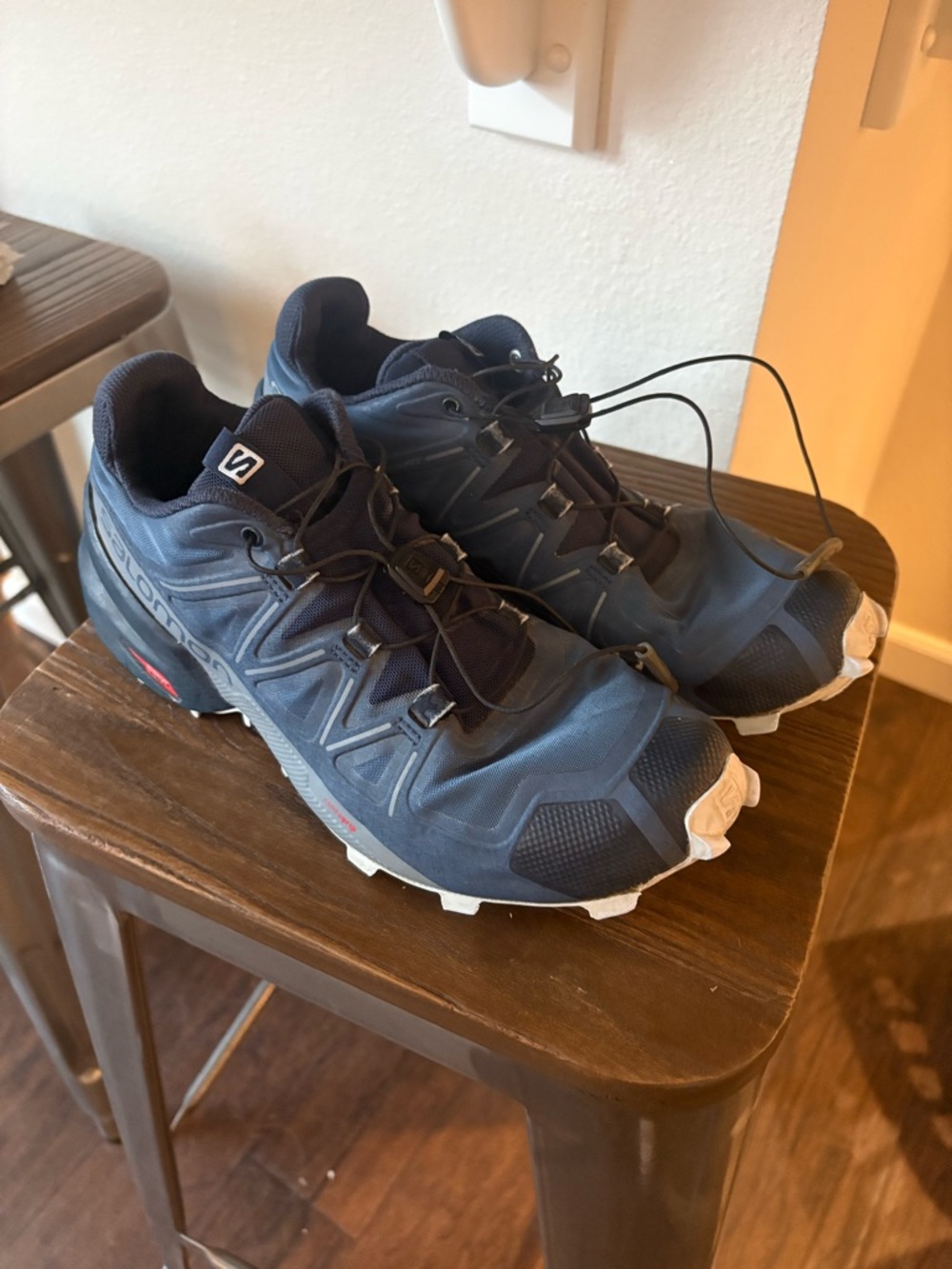 Salomon Men's Trail Runners in Navy and White